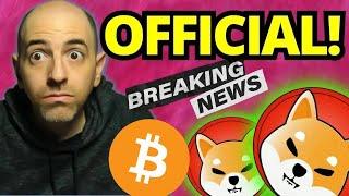 BREAKING CRYPTO NEWS! CONGRATULATIONS IT'S OFFICIAL!