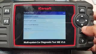 2004 Mercedes Benz E500 - Battery Visit Workshop! Red sign on dash - iCarsoft MB V3.0 BCM test fail.