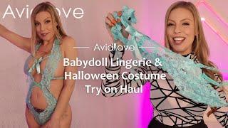 Babydoll Lingerie & Halloween Costume Try on Haul | Avidlove ft. Britney Amber