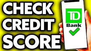 How To Check Credit Score in TD Bank App (EASY!)