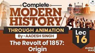 The Revolt of 1857: Origin | Complete Modern History Through Animation | Aadesh Singh | UPSC CSE