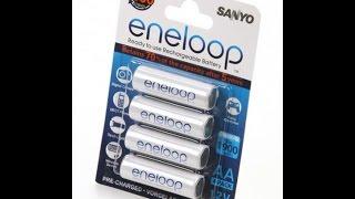 Аккумуляторы Sanyo Eneloop AA HR6 1900 после 4 лет использования