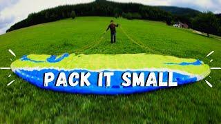 How To Pack A Paraglider - A very efficient method! | PARAGLIDER TIPS