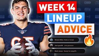 Fantasy Football Week 14 Lineup Advice | NFL Inactives, Injuries & Start/Sit Decisions (2024)