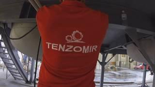 Система измерения веса и температуры в реакторе