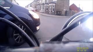 Woman Driver Keeps Going (number plate ET57 LXD)