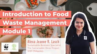 Introduction to Food Waste Management Module 1