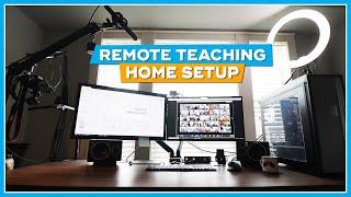 My Remote Teaching HOME SETUP