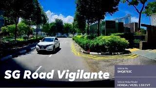 17jul2020 1335hrs marina view#SMA8783C honda vezel driving against traffic direction
