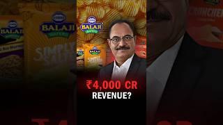 Balaji Wafer's : ₹4000 CR Revenue !  #shorts #balajiwafers #fmcg #businessjourney #revenue #success