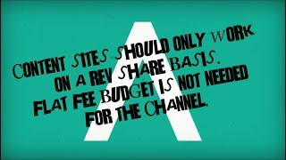 Content sites should ONLY operate on a revenue-share basis