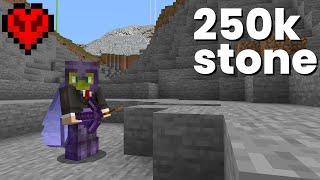 I have 250,000 Blocks to Mine - Hardcore Minecraft LIVE