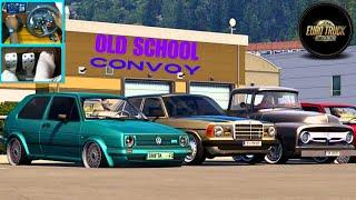 ETS2 1.50 - old  School Convoy  | Euro Truck Simulator 2 Car Mods