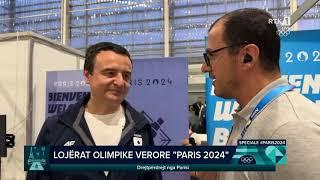 Lojërat Olimpike Verore "Paris 2024" - Intervistë me kryeministrin Albin Kurti  27.07.2024