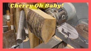 Woodturning. Cherry Oh Baby! #carbide chisels