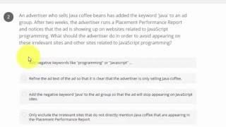 Google AdWords Display Advertising Advanced Exam 2017
