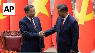 China and Vietnam agree to build closer partnership as Xi Jinping hosts To Lam