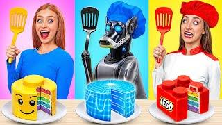 Me vs Grandma Cooking Challenge With Robot Dog | Funny Food Challenges by Multi DO Smile