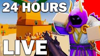 Playing Arsenal for 24 HOURS Straight.. Roblox Arsenal