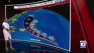 Tropical storm watches issued in Caribbean