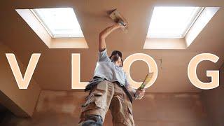 Weekend Extension Skim Plastering Vlog - Skimming An Extension - Weekend Job