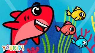 Five Baby Sharks | Younino Nursery Rhymes