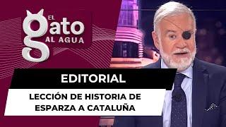 LECCIÓN DE HISTORIA de Esparza a Cataluña que recuerda a tiempos de saqueos