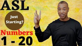 Numbers 1-20 in ASL Quick and Easy | ASL for beginners | Learn how to Sign |  American Sign Language