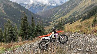 Dual Sport Ride In A Remote Mountain Range