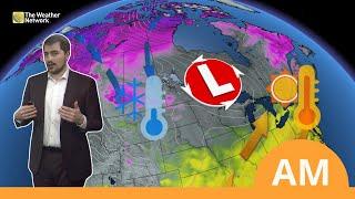 Canada's National Forecast: Storms for British Columbia and Ontario | #WeatherAM