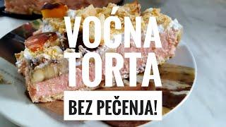 Voćna torta za 30 minbez pečenja#torta #voce #slatko