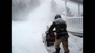 Honda Snowblower Takes on Major Northeast Storm #honda #noreaster #snowstorm