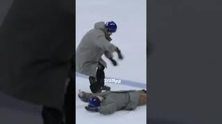 Taehyung fell while skating he need Jungkook 
