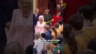 Why Does Princess Anne give Camilla the side-eye and smirk？#shorts #youtubeshorts #royal #queen