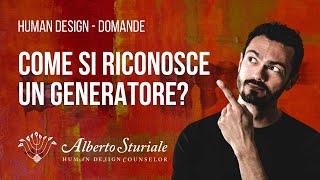 Come si riconosce un generatore?