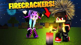 Trying Diwali Firecrackers in Minecraft