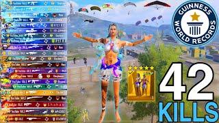 Wow 42KILLS!! BEST AGGRESSIVE RUSH GAMEPLAY I SOLO vs SQUAD PUBG Mobile