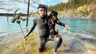 24-Часа! На подводной охоте! Ловля Раков и Окуня.