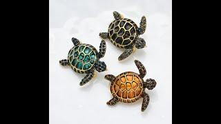 Turtle Brooches For Women Men Lovely Party Casual Brooch Pin