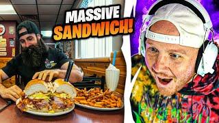 TIM REACTS TO MASSIVE DELI SANDWICH CHALLENGE...