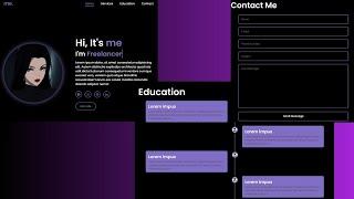 Responsive Personal Website with HTML, CSS & JavaScript