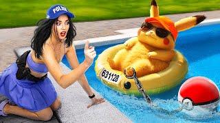 Pokemonul Meu e în Închisoare! Închisoarea Secretă din Piscină! Pokemon în Viața Reală!