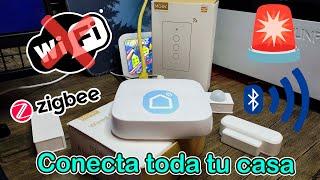 Pieza crucial en tu casa Inteligente Hub Zigbee y Bluetooth Tuya Moes con Alarma