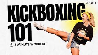 5 Minute Workout to Kick Start Your Day | Kickboxing for Beginners | At-Home Dance Fitness