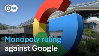 Court rules Google used monopoly power illegally | DW News