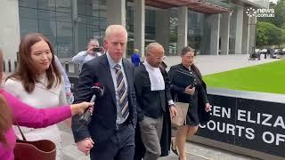 Total LOSER Karl Jobst takes the walk of SHAME after losing his court case against BIG DIMES BILLY!