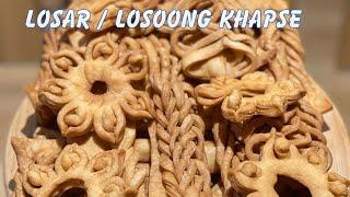 HOW TO MAKE KHAPSE || LOSAR/LOSSONG RECIPE KHAPSE BY TSHETEN DUKPA