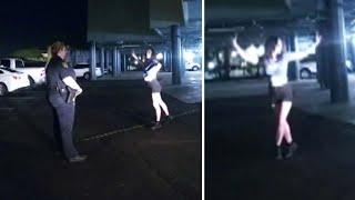 Woman Does Ballet and Irish Folk Dance During Sobriety Test