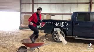 Naked Rancher does The Office Parkour