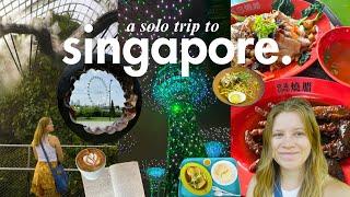 MY FIRST TIME IN SINGAPORE | TRAVEL VLOG 2024, where to eat, things to do, solo travel